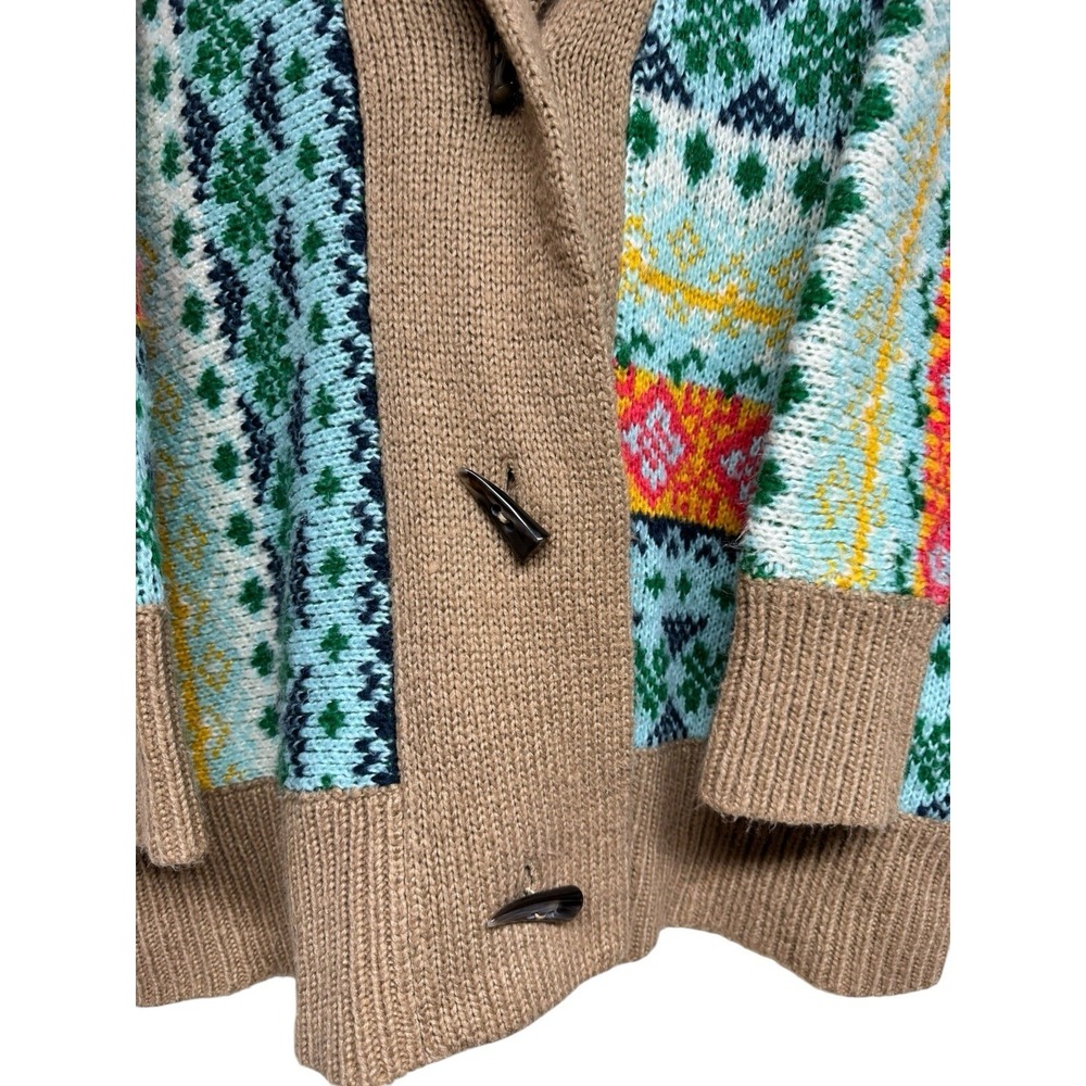 Anthropologie Carlotta Multicolored Shawl Cardigan Women's Size M/L - Picture 5 of 13